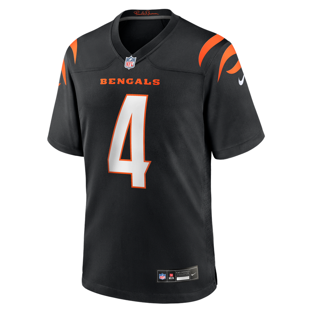 Sean Clifford Cincinnati Bengals Nike Team Game Jersey - Black Official NFL Team Apparel Football Fan Gear