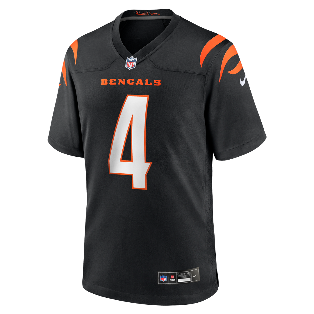 Sean Clifford Cincinnati Bengals Nike Team Game Jersey - Black Official NFL Team Apparel Football Fan Gear
