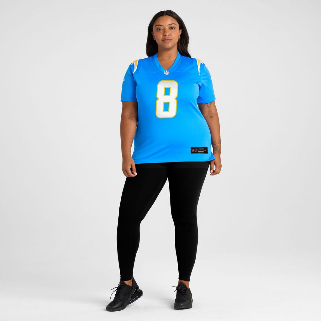 Omarion Hampton Los Angeles Chargers Nike Women's Team Game Jersey - Powder Blue Official NFL Team Apparel Football Fan Gear