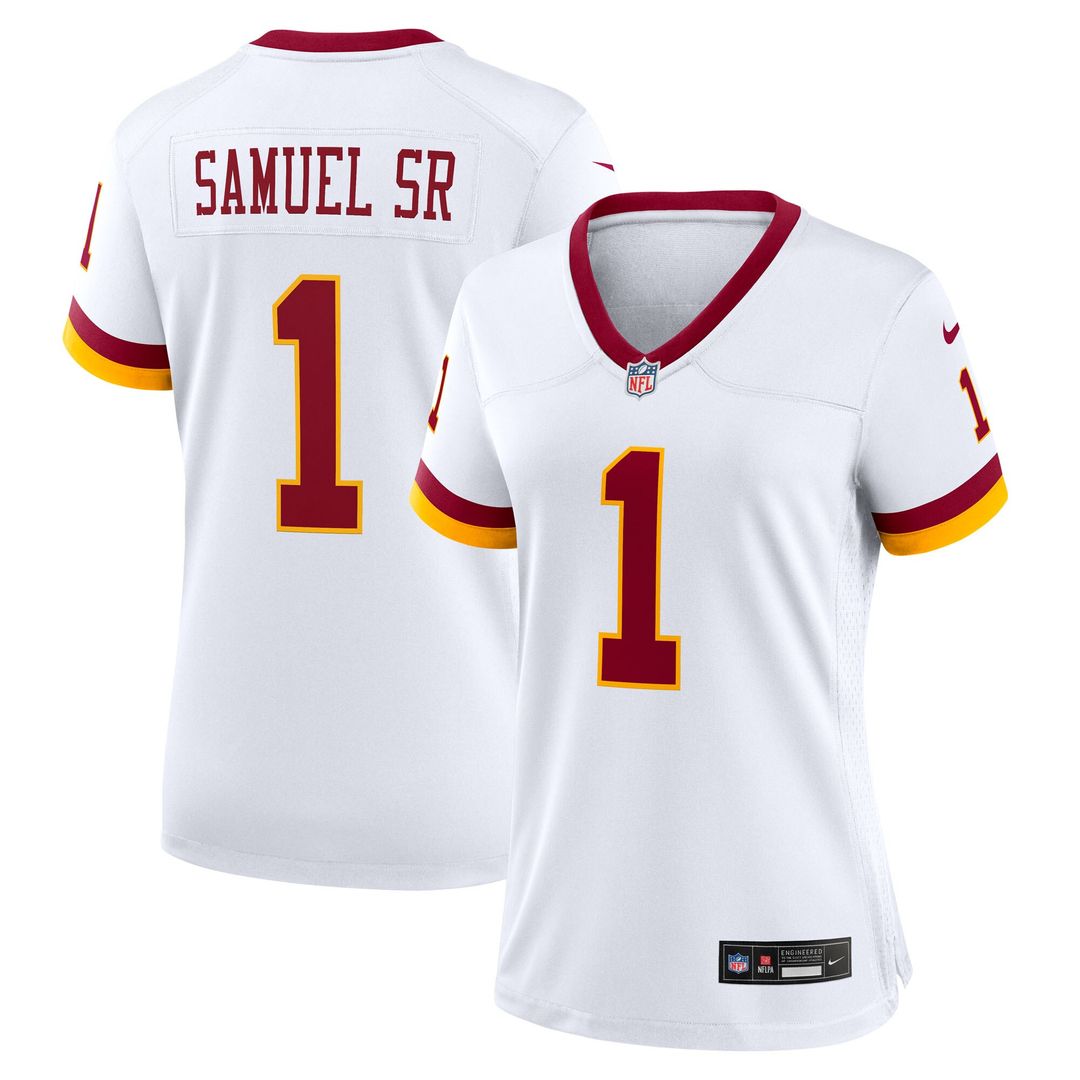 Deebo Samuel Sr Washington Commanders Nike Women's Game Super Bowl Era Jersey - White Official NFL Team Apparel Football Fan Gear