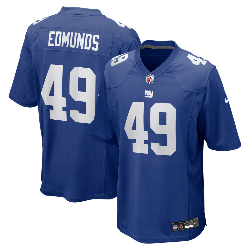 Tremaine Edmunds New York Giants Nike Team Game Jersey - Royal Official NFL Team Apparel Football Fan Gear