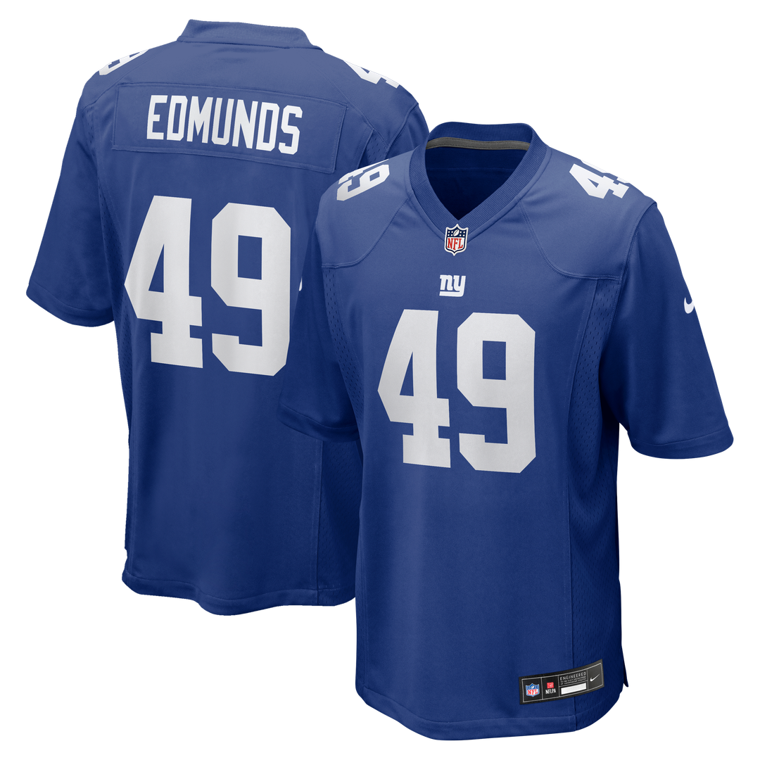Tremaine Edmunds New York Giants Nike Team Game Jersey - Royal Official NFL Team Apparel Football Fan Gear