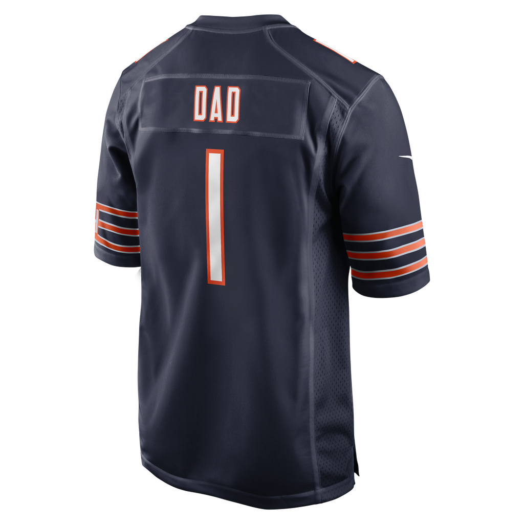 Number 1 Dad Chicago Bears Nike Game Jersey - Navy Official NFL Team Apparel Football Fan Gear