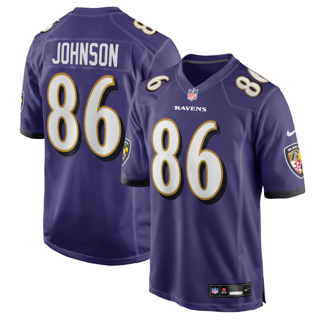 Cornelius Johnson Baltimore Ravens Nike Team Game Jersey - Purple Official NFL Team Apparel Football Fan Gear