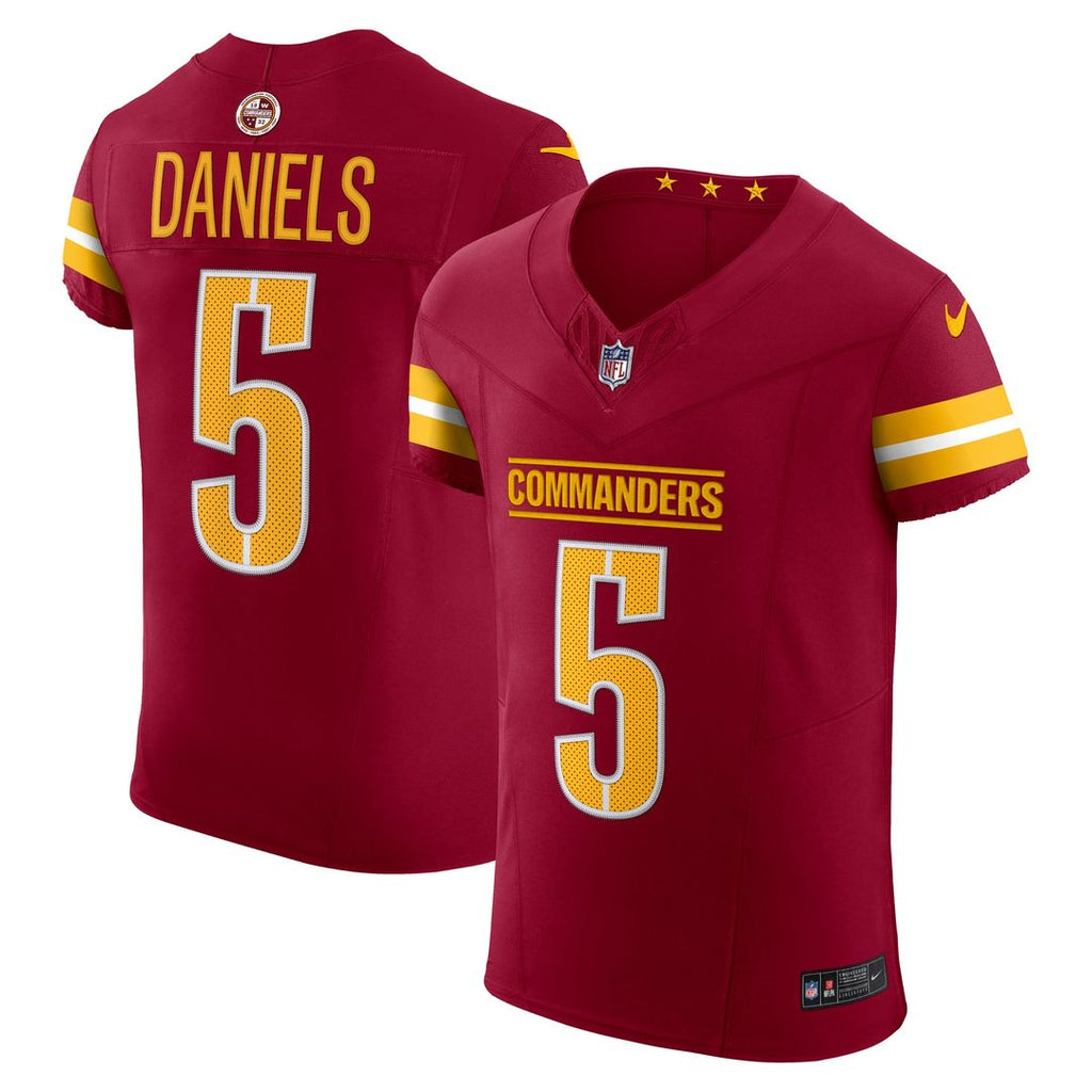 Jayden Daniels Washington Commanders Nike Team Vapor F.U.S.E. Elite Jersey - Burgundy Official NFL Team Apparel Football Fan Gear
