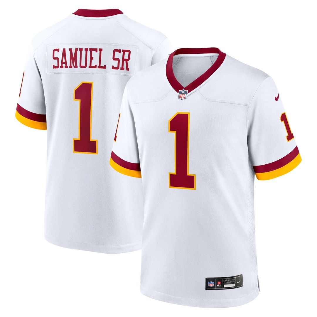 Deebo Samuel Sr Washington Commanders Nike Game Super Bowl Era Jersey - White Official NFL Team Apparel Football Fan Gear