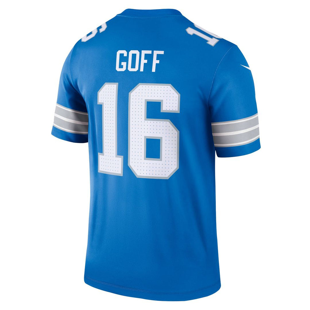 Jared Goff Detroit Lions Nike Legend Player Performance Top - Blue NFL Fan Gear Popular Style