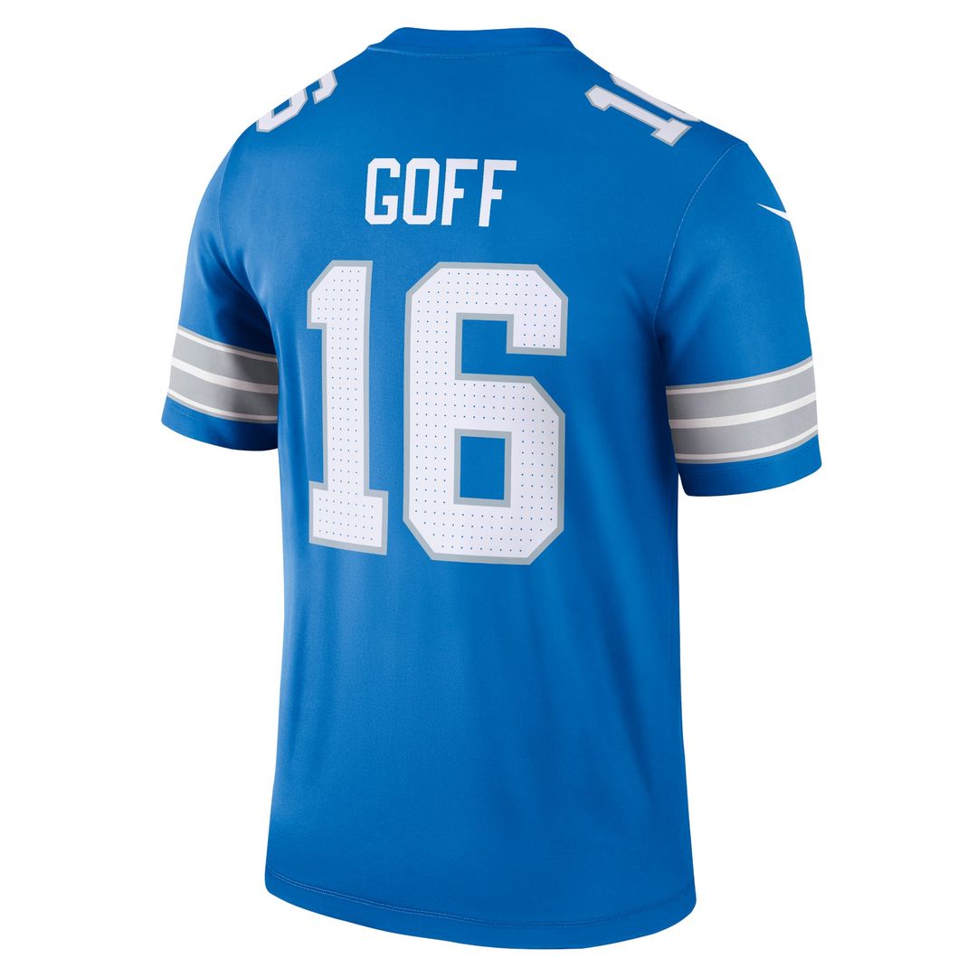Jared Goff Detroit Lions Nike Legend Player Performance Top - Blue NFL Fan Gear Popular Style