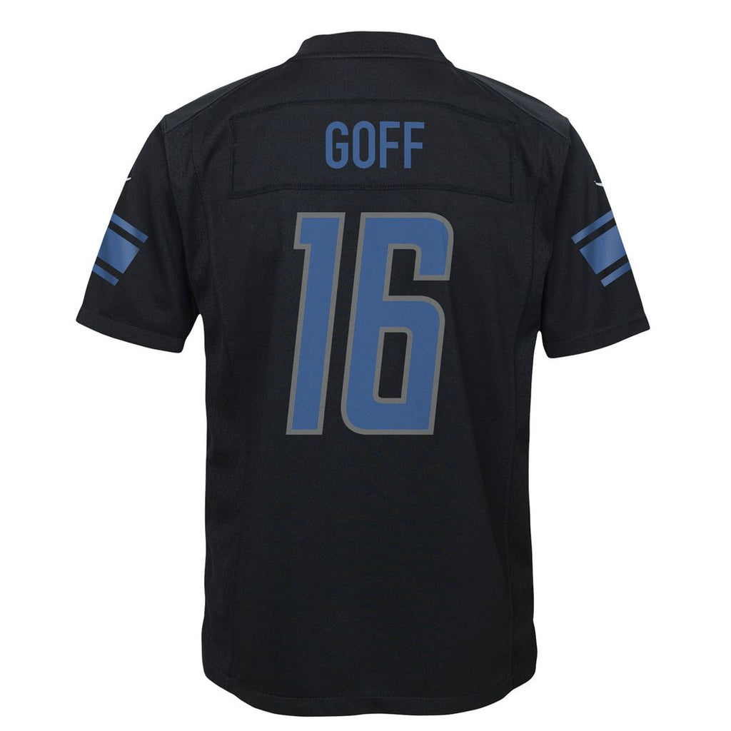 Jared Goff Detroit Lions Nike Youth Game Jersey - Black Official NFL Team Apparel Football Fan Gear