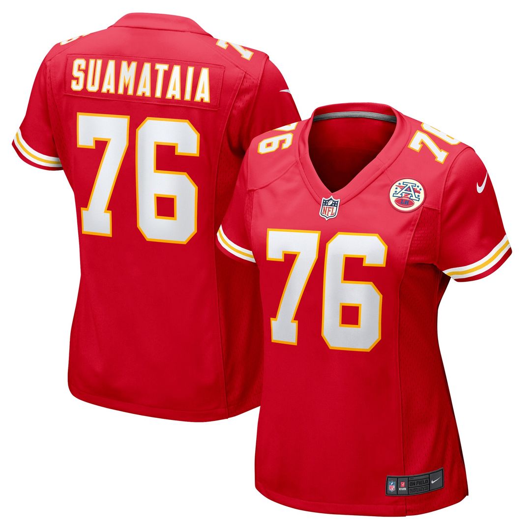 Kingsley Suamataia Kansas City Chiefs Nike Women's Game Jersey - Red Official NFL Team Apparel Football Fan Gear