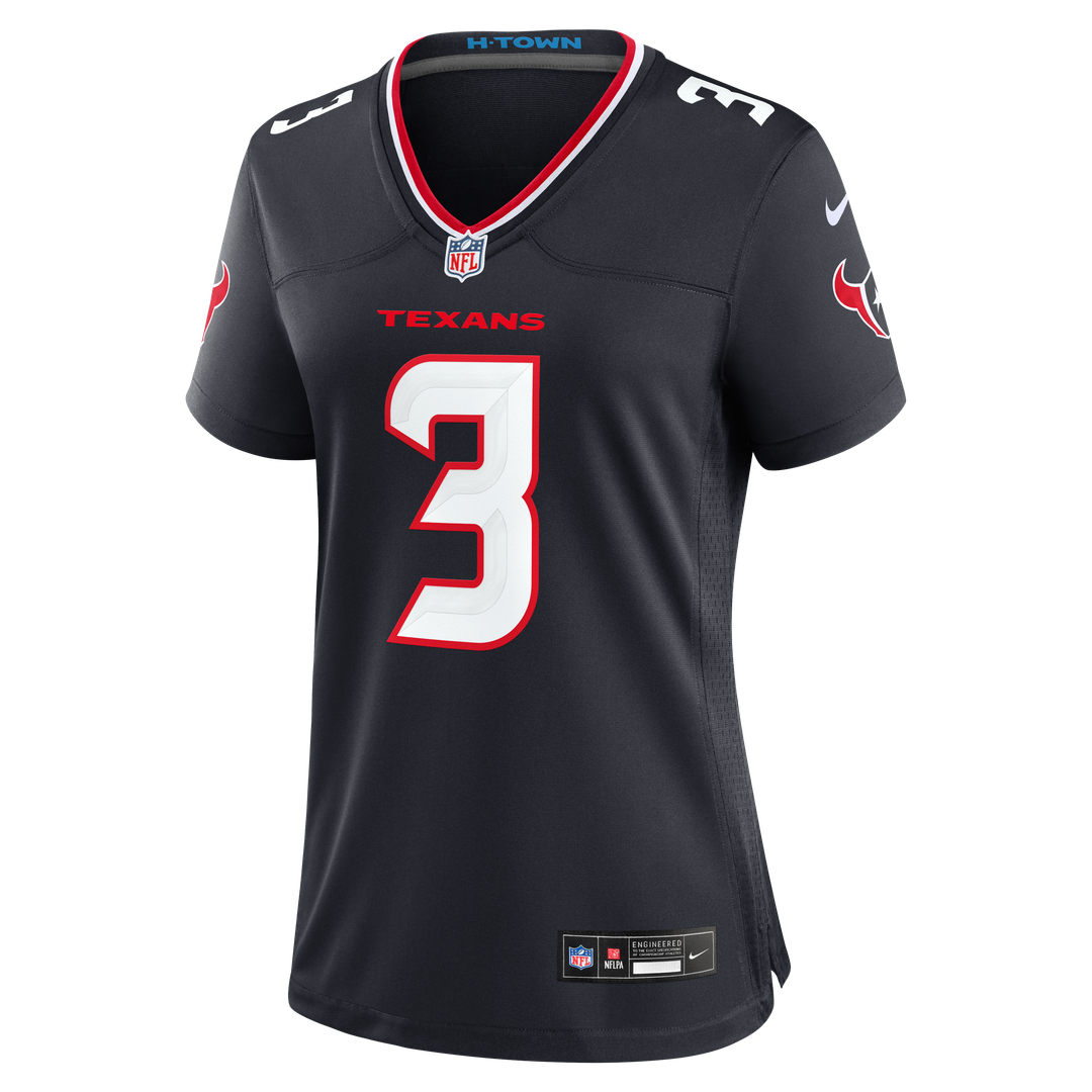 Kamari Lassiter Houston Texans Nike Women's Team Game Jersey - Navy Official NFL Team Apparel Football Fan Gear
