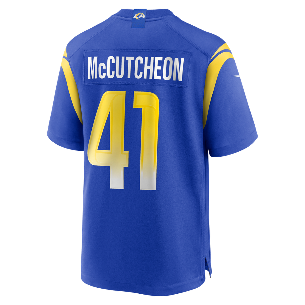 Cameron McCutcheon Los Angeles Rams Nike Game Jersey - Royal Official NFL Team Apparel Football Fan Gear