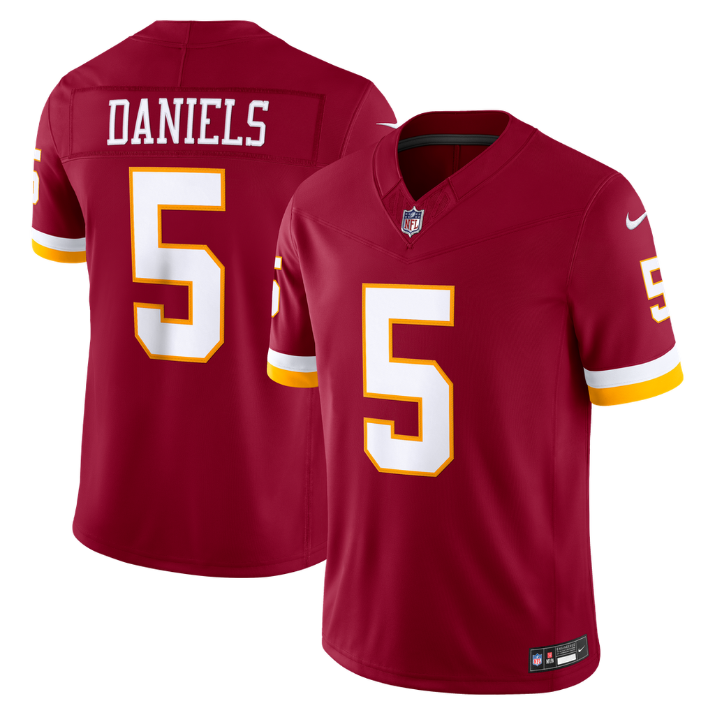 Jayden Daniels Washington Commanders Nike Vapor F.U.S.E. Stitched Limited Jersey - Burgundy Official NFL Team Apparel Football Fan Gear