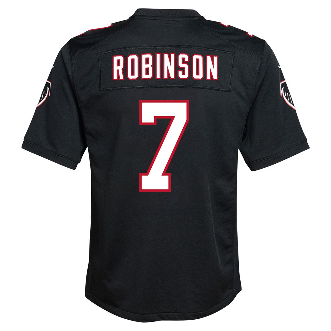 Bijan Robinson Atlanta Falcons Nike Youth Game Jersey - Black Official NFL Team Apparel Football Fan Gear