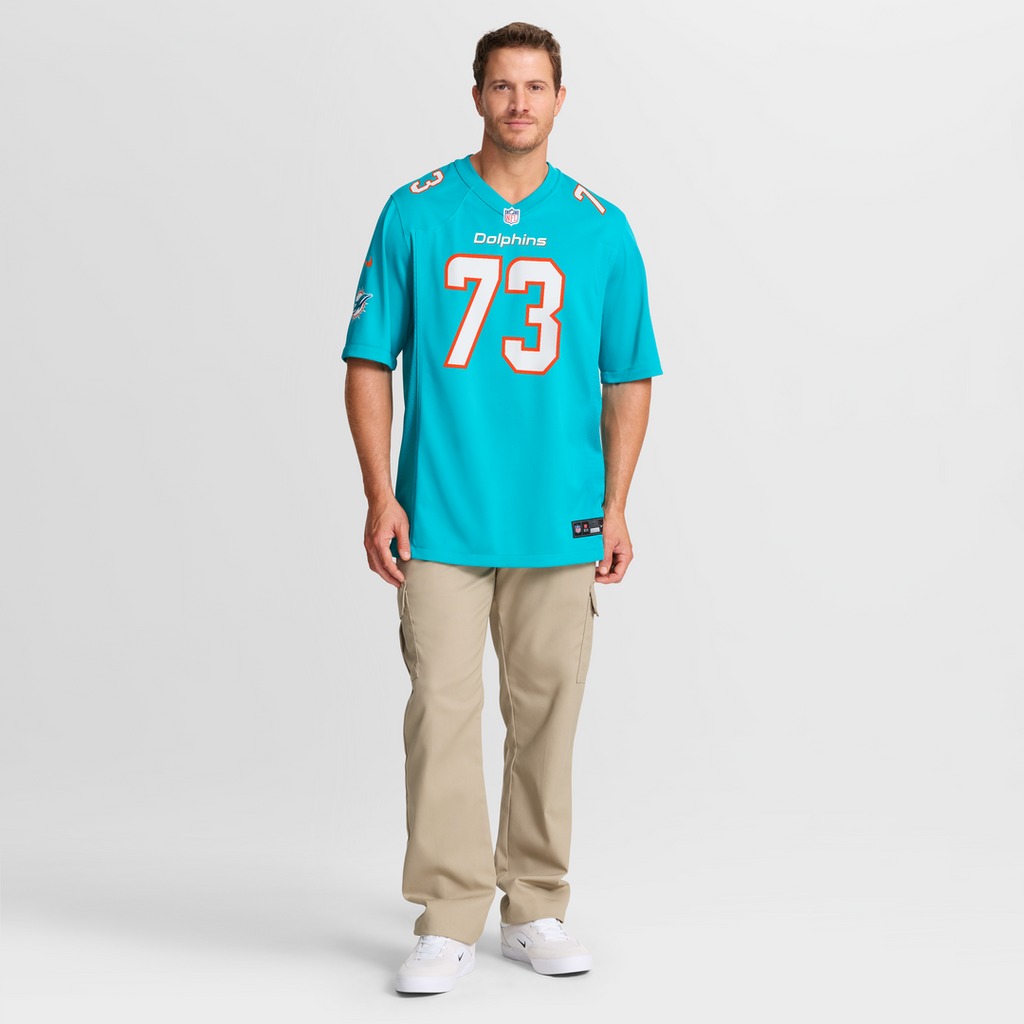 Austin Jackson Miami Dolphins Nike Game Jersey - Aqua Official NFL Team Apparel Football Fan Gear