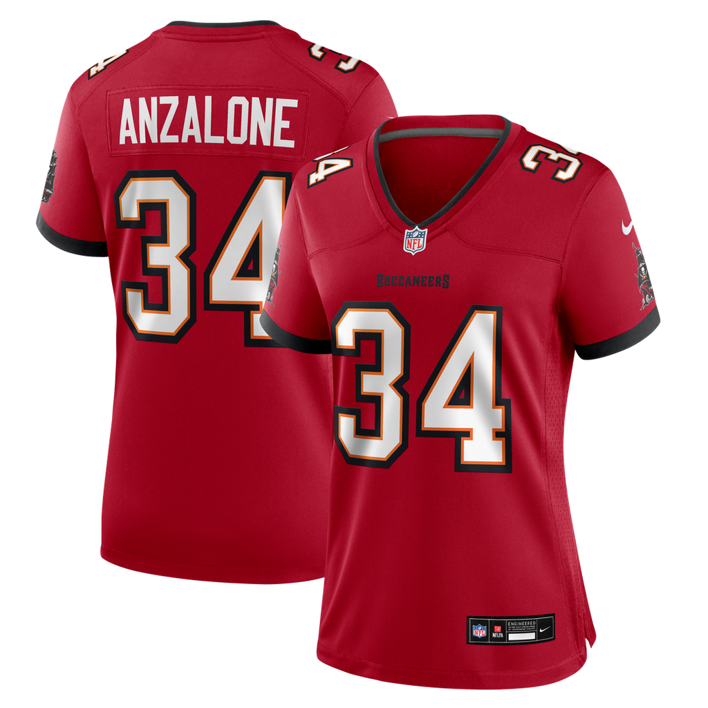 Alex Anzalone Tampa Bay Buccaneers Nike Women's Team Game Jersey - Red Official NFL Team Apparel Football Fan Gear