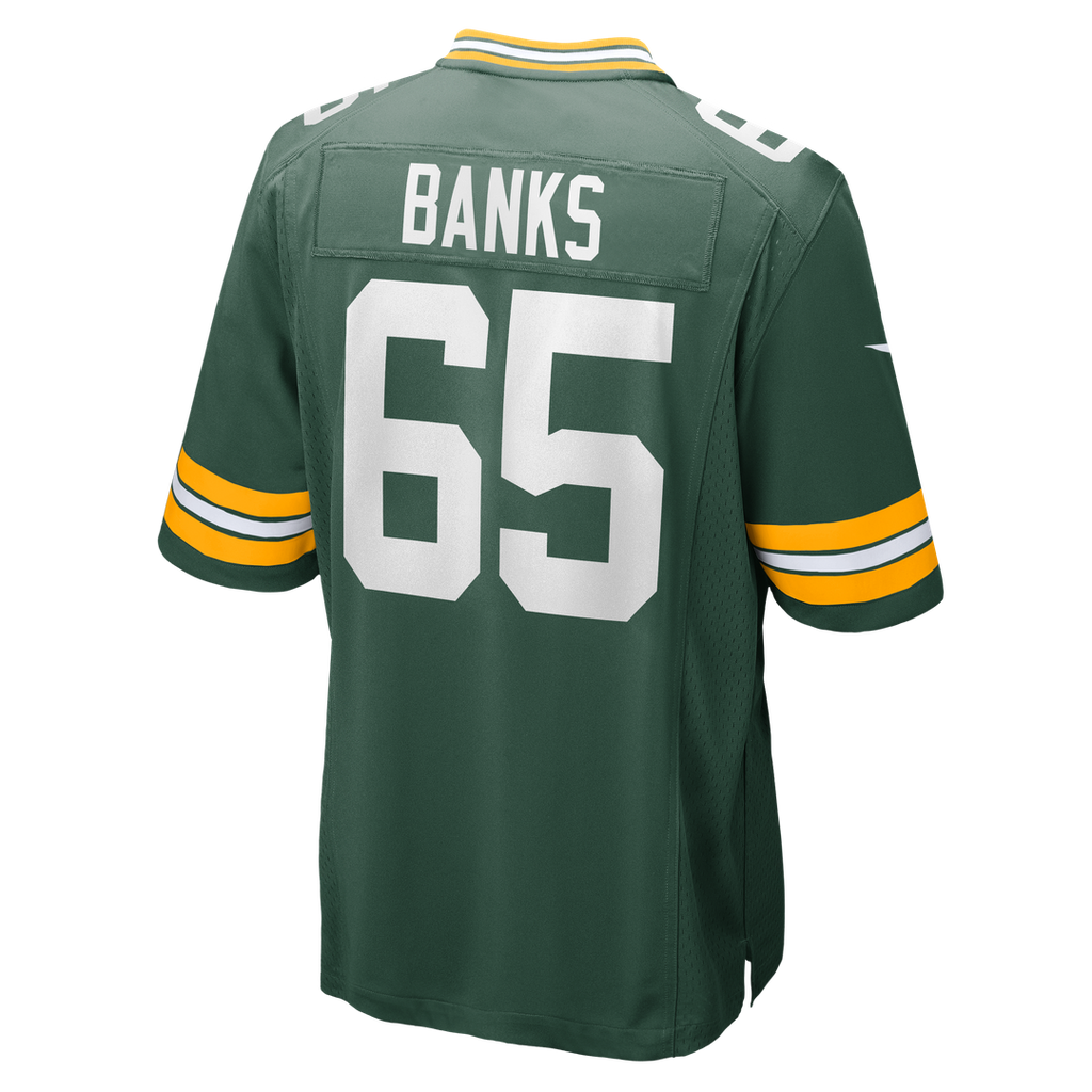 Aaron Banks Green Bay Packers Nike Team Game Jersey - Green Official NFL Team Apparel Football Fan Gear