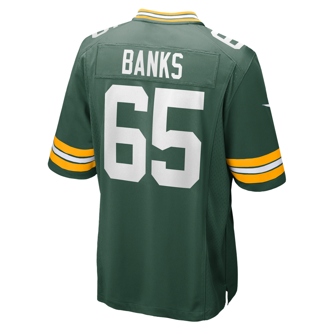Aaron Banks Green Bay Packers Nike Team Game Jersey - Green Official NFL Team Apparel Football Fan Gear