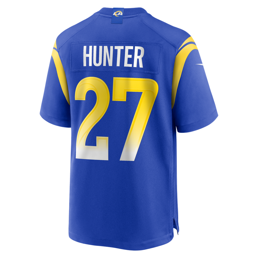 Jarquez Hunter Los Angeles Rams Nike Team Game Jersey - Royal Official NFL Team Apparel Football Fan Gear
