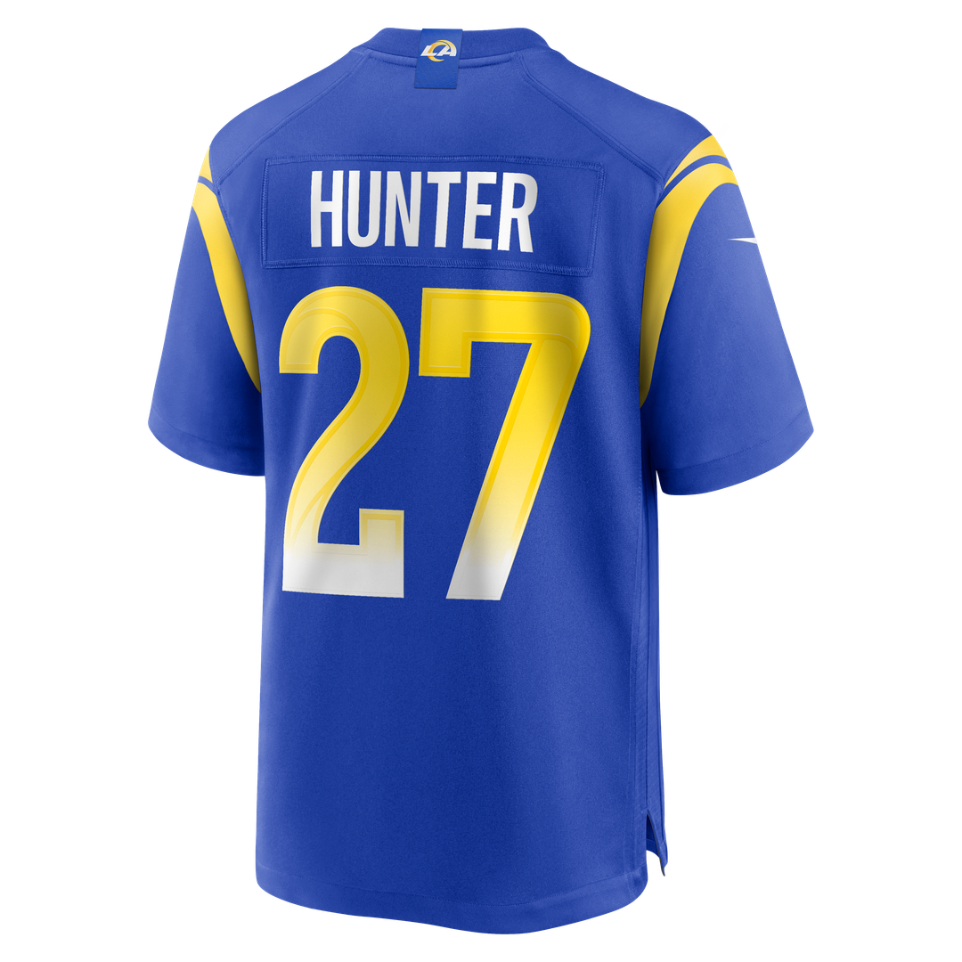 Jarquez Hunter Los Angeles Rams Nike Team Game Jersey - Royal Official NFL Team Apparel Football Fan Gear
