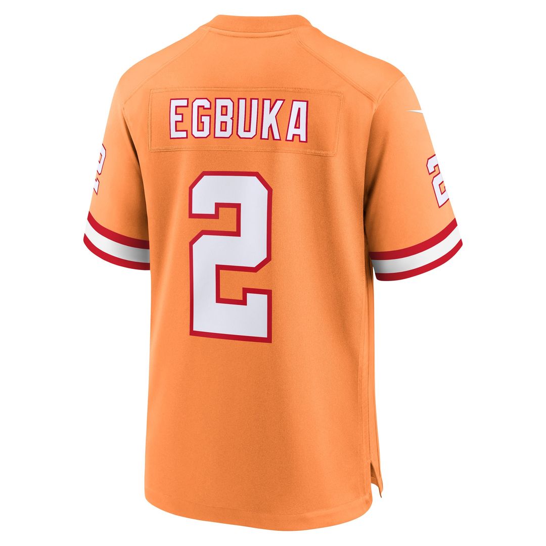 Emeka Egbuka Tampa Bay Buccaneers Nike Alternate 2 Game Jersey - Creamsicle Official NFL Team Apparel Football Fan Gear