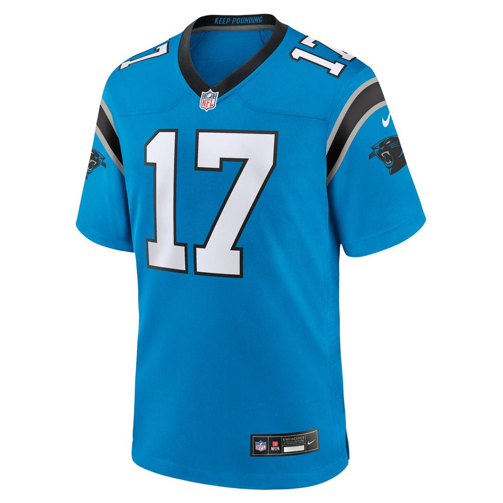Xavier Legette Carolina Panthers Nike Alternate Game Jersey - Blue Official NFL Team Apparel Football Fan Gear