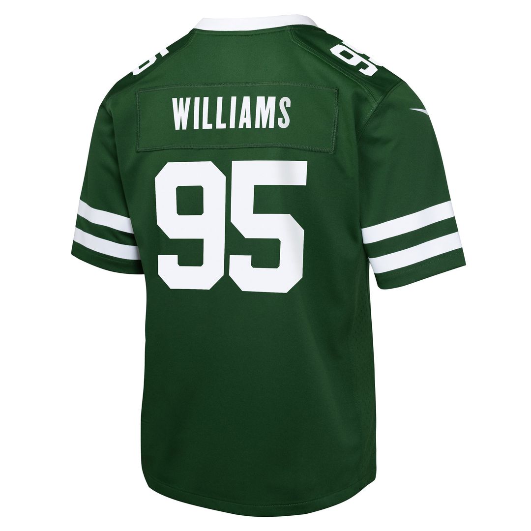 Quinnen Williams New York Jets Nike Youth Game Jersey - Green Official NFL Team Apparel Football Fan Gear