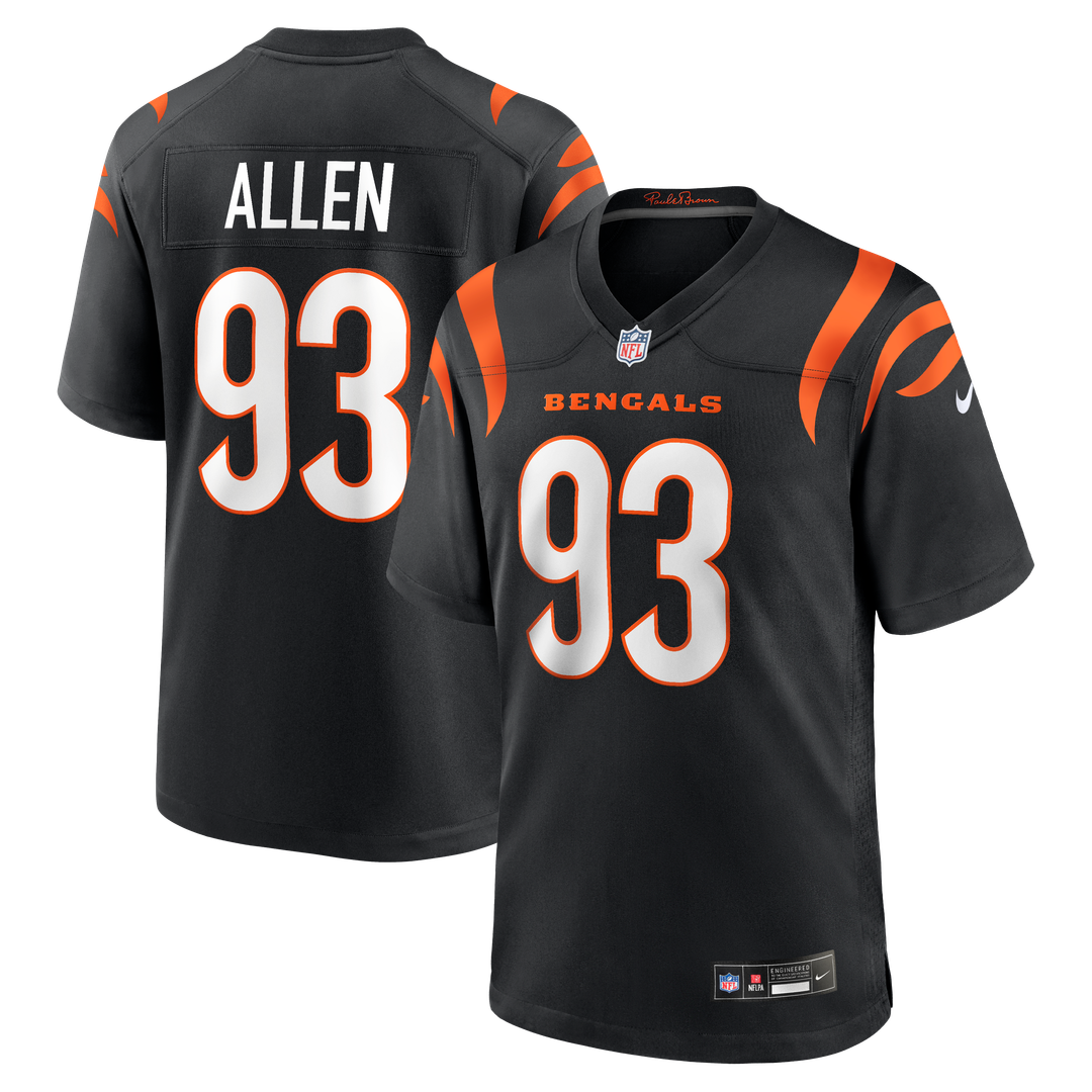 Jonathan Allen Cincinnati Bengals Nike Team Game Jersey - Black Official NFL Team Apparel Football Fan Gear