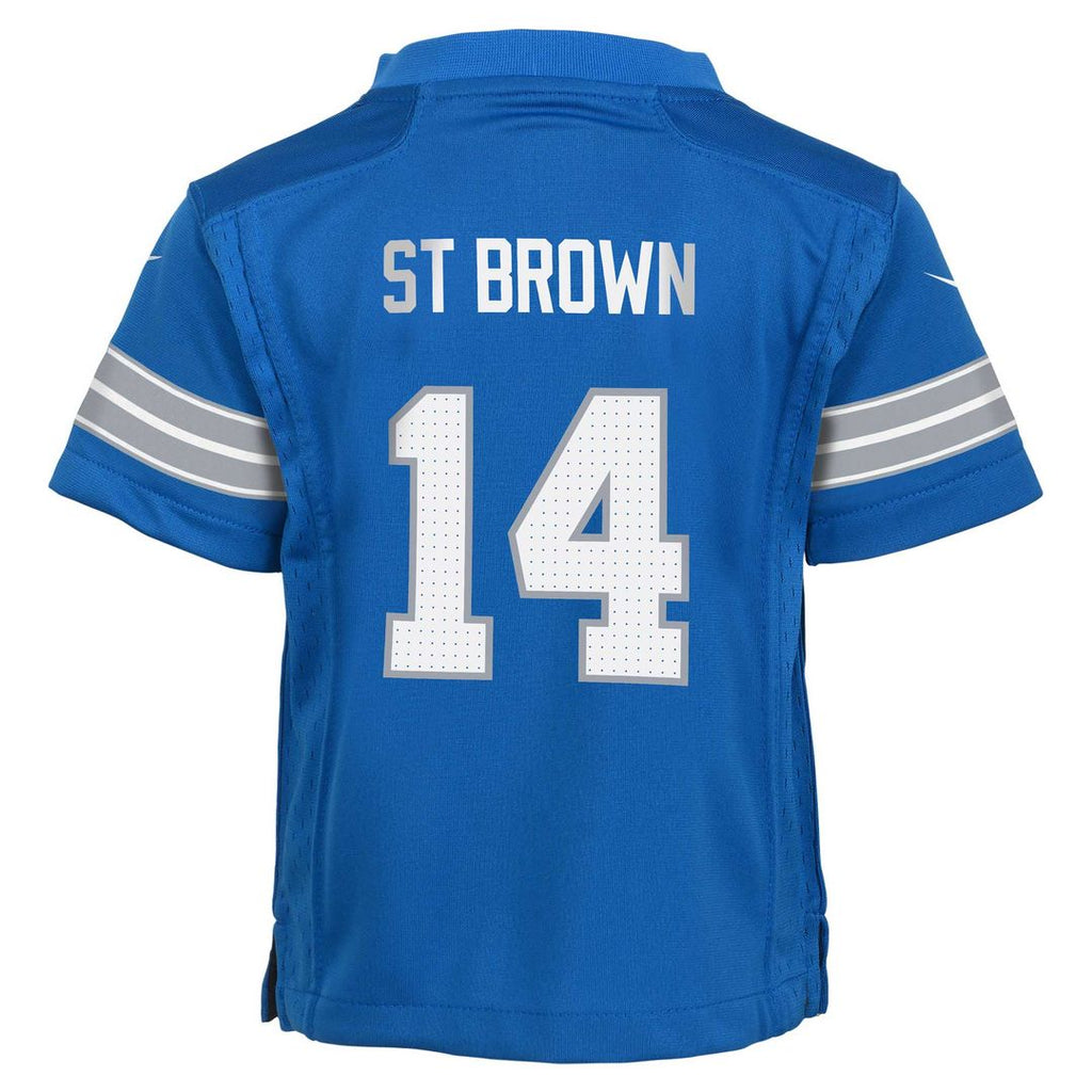 Amon-Ra St. Brown Detroit Lions Nike Preschool Player Game Jersey - Blue Official NFL Team Apparel Football Fan Gear