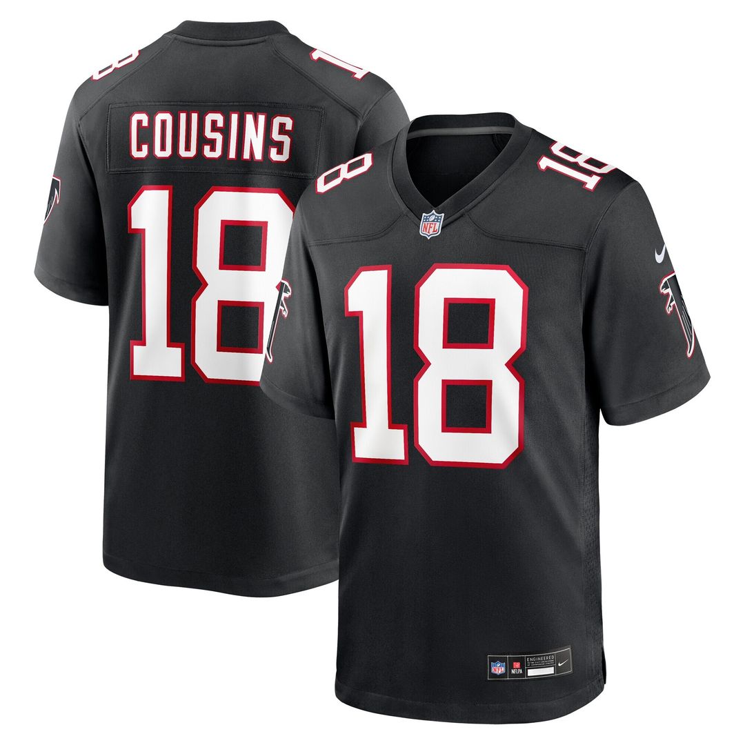 Kirk Cousins Atlanta Falcons Nike Youth Game Jersey - Black Official NFL Team Apparel Football Fan Gear