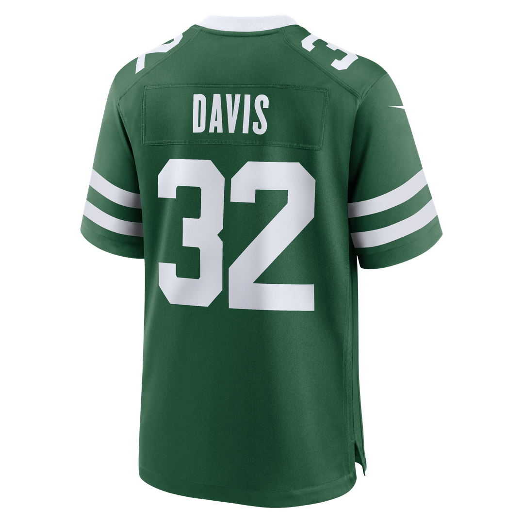 Isaiah Davis New York Jets Nike Team Game Jersey - Legacy Green Official NFL Team Apparel Football Fan Gear