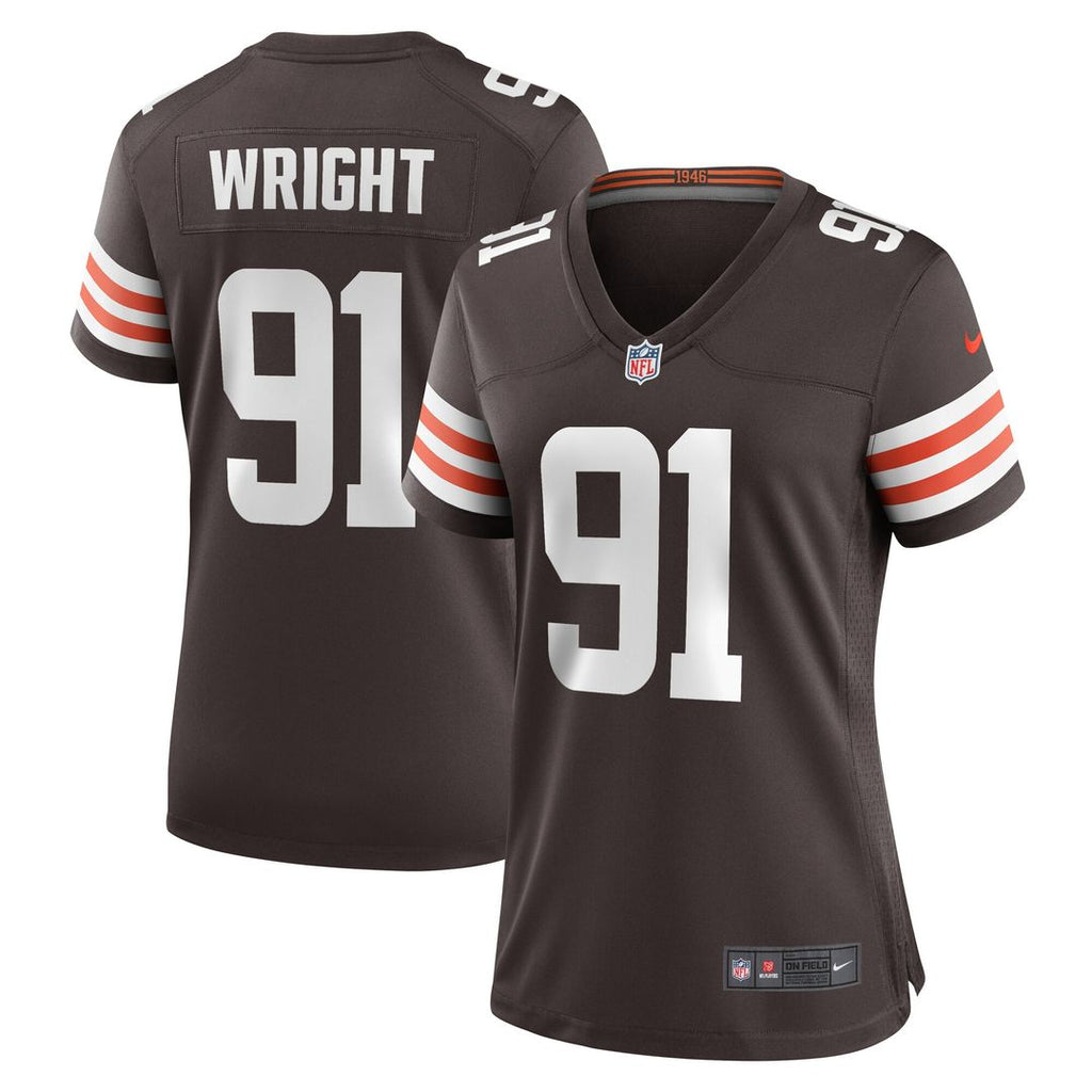 Alex Wright Cleveland Browns Nike Women's Team Game Jersey - Brown Official NFL Team Apparel Football Fan Gear