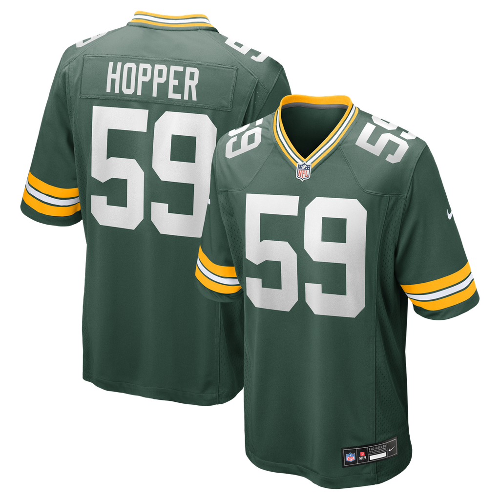 Ty'Ron Hopper Green Bay Packers Nike Game Jersey - Green Official NFL Team Apparel Football Fan Gear