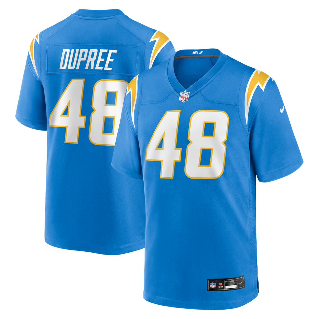 Bud Dupree Los Angeles Chargers Nike Team Game Jersey - Powder Blue Official NFL Team Apparel Football Fan Gear