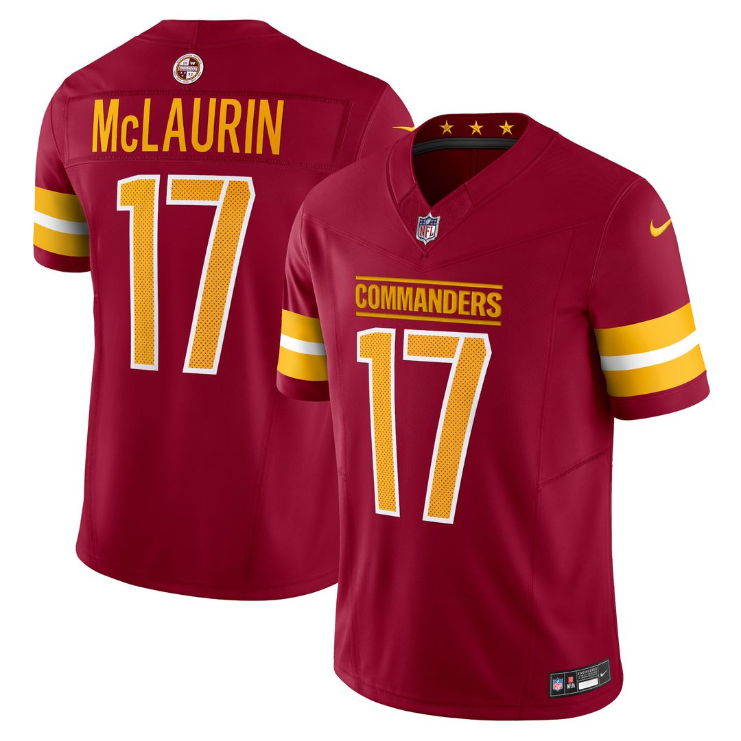 Terry McLaurin Washington Commanders Nike Vapor F.U.S.E. Limited Jersey - White Official NFL Team Apparel Football Fan Gear