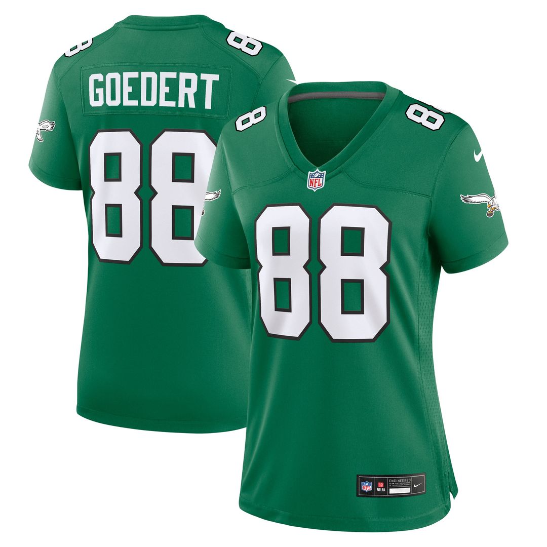 Dallas Goedert Philadelphia Eagles Nike Women's Team Game Jersey - Midnight Green Official NFL Team Apparel Football Fan Gear