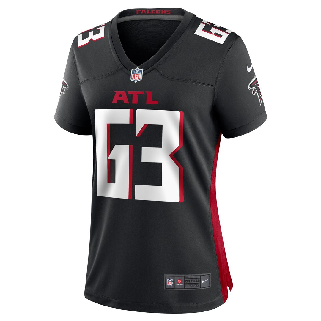 Chris Lindstrom Atlanta Falcons Nike Women's Team Game Jersey - Black Official NFL Team Apparel Football Fan Gear