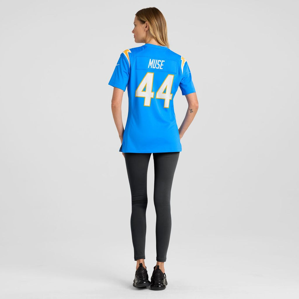 Tanner Muse Los Angeles Chargers Nike Women's Team Game Jersey - Powder Blue Official NFL Team Apparel Football Fan Gear