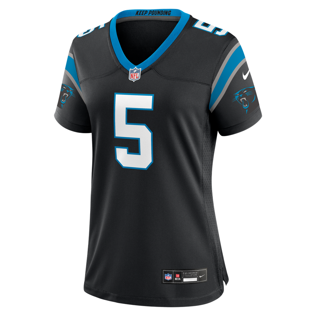 Jaelan Phillips Carolina Panthers Nike Women's Team Game Jersey - Black Official NFL Team Apparel Football Fan Gear