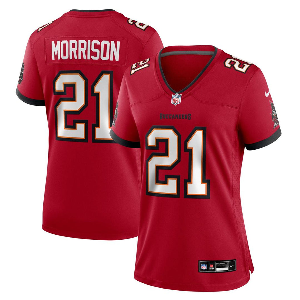 Benjamin Morrison Tampa Bay Buccaneers Nike Women's Team Game Jersey - Red Official NFL Team Apparel Football Fan Gear