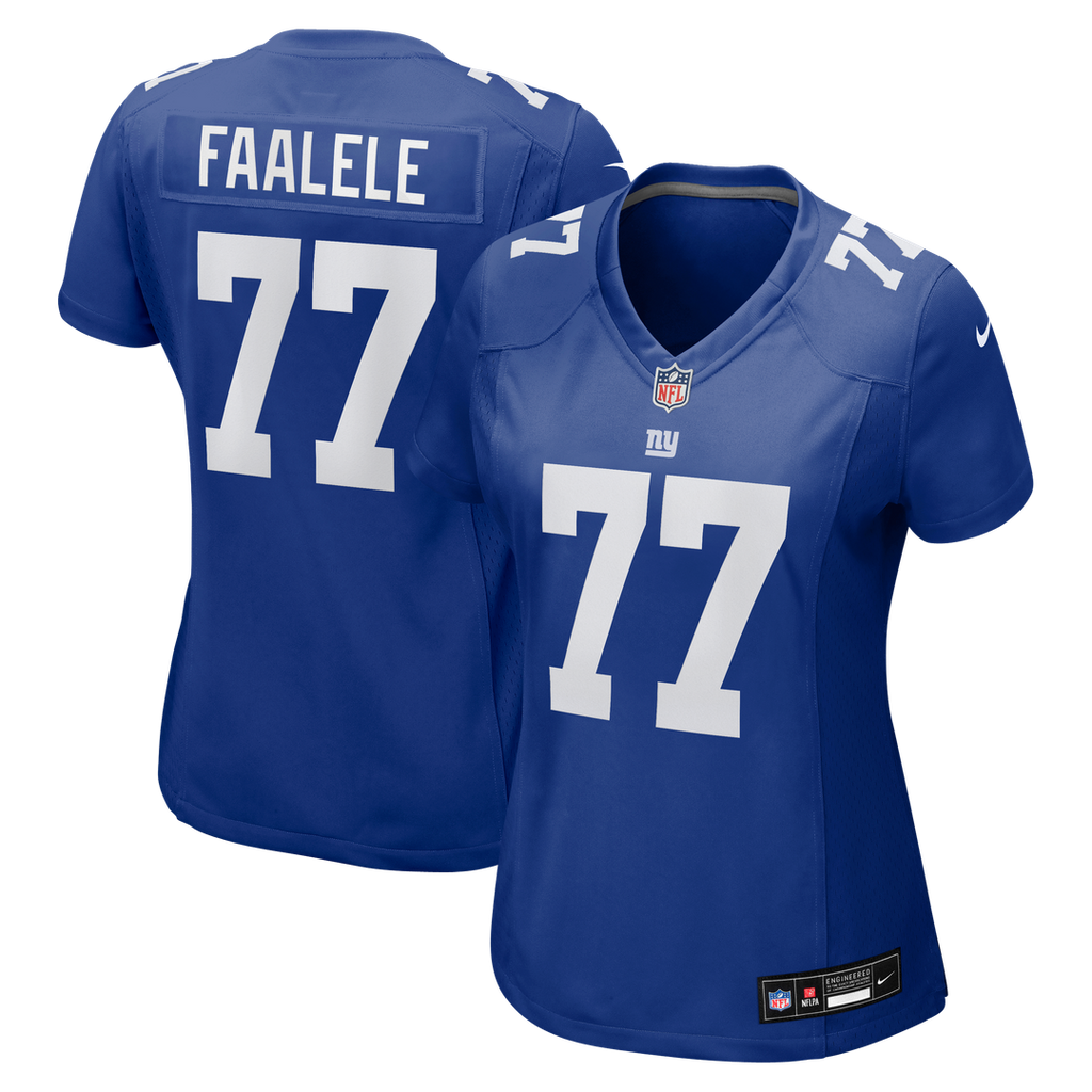 Daniel Faalele New York Giants Nike Women's Team Game Jersey - Royal Official NFL Team Apparel Football Fan Gear