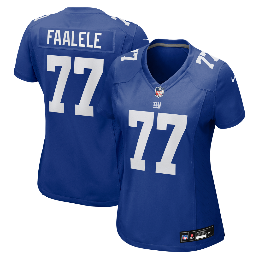 Daniel Faalele New York Giants Nike Women's Team Game Jersey - Royal Official NFL Team Apparel Football Fan Gear