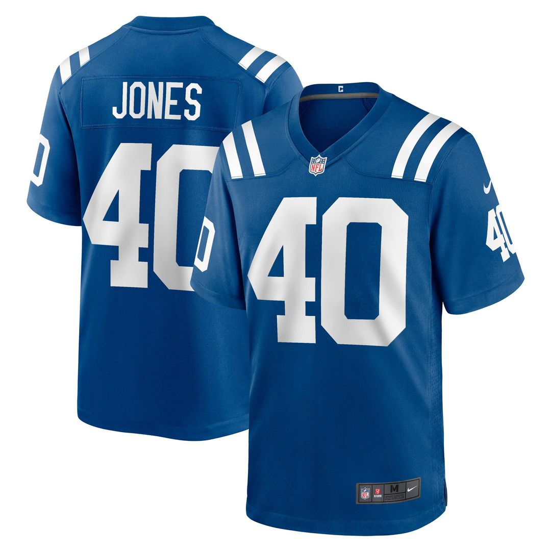 Jaylon Jones Indianapolis Colts Nike Team Game Jersey - Royal Official NFL Team Apparel Football Fan Gear