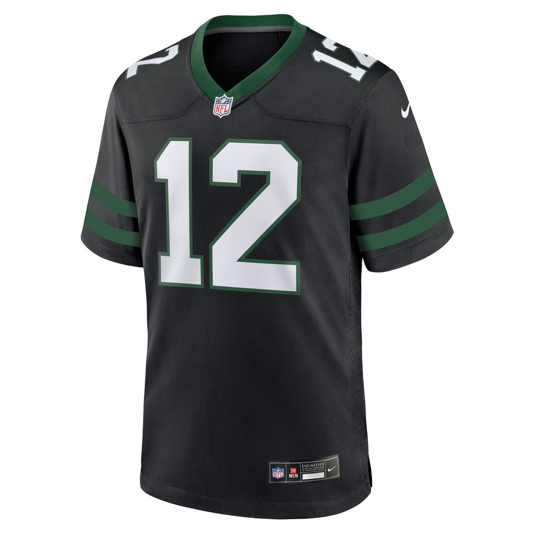 Joe Namath New York Jets Nike Alternate Retired Player Game Jersey - Legacy Black Official NFL Team Apparel Football Fan Gear