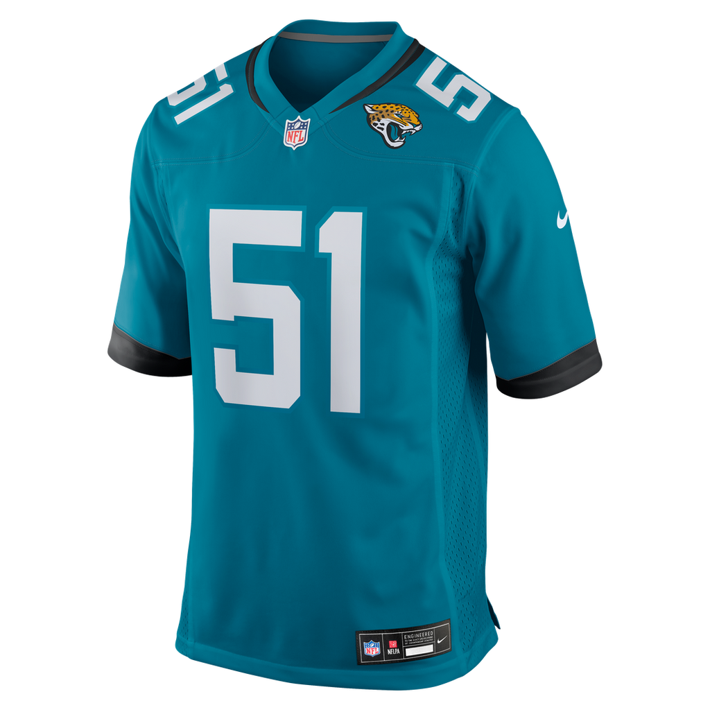 Ventrell Miller Jacksonville Jaguars Nike Game Jersey - Teal Official NFL Team Apparel Football Fan Gear