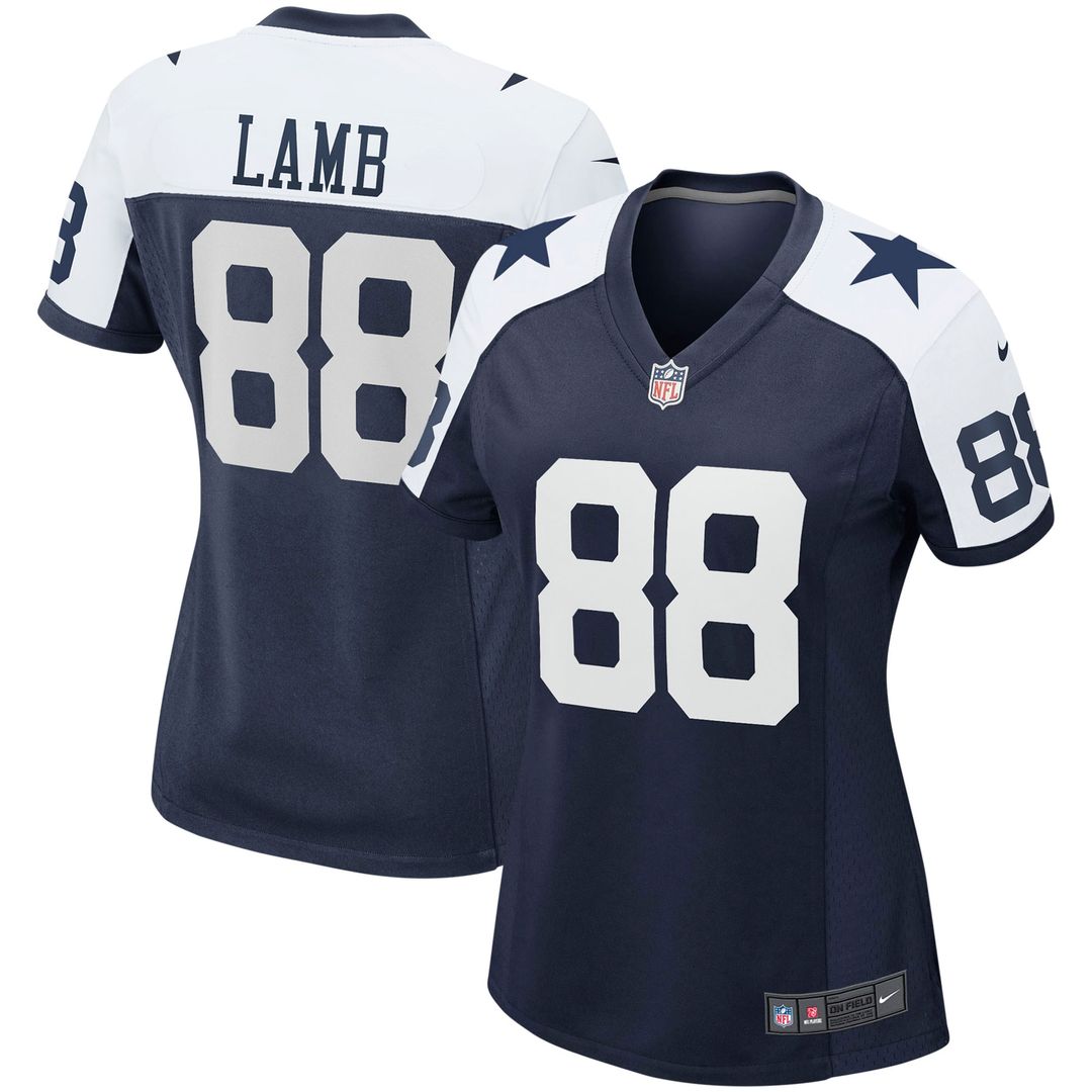 CeeDee Lamb Dallas Cowboys Nike Women's Alternate Game Team Jersey - Navy Official NFL Team Apparel Football Fan Gear