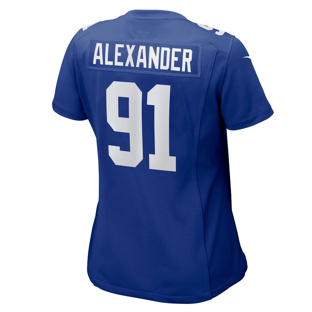 Darius Alexander New York Giants Nike Women's Team Game Jersey - Royal Official NFL Team Apparel Football Fan Gear