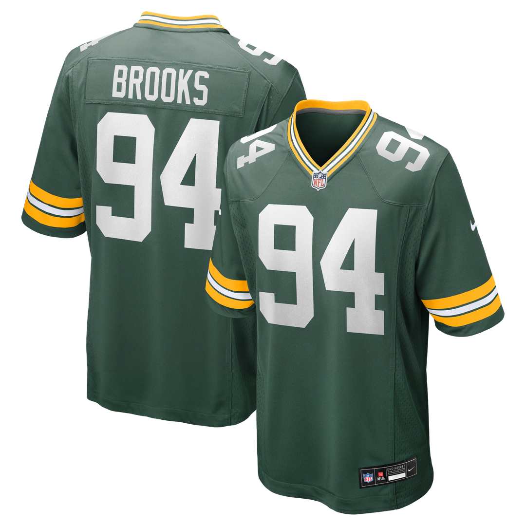 Karl Brooks Green Bay Packers Nike Game Jersey - Green Official NFL Team Apparel Football Fan Gear