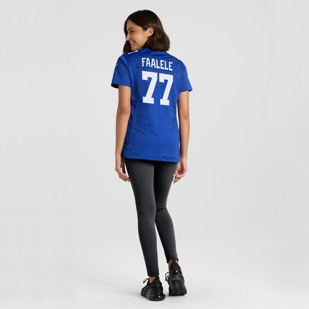 Daniel Faalele New York Giants Nike Women's Team Game Jersey - Royal Official NFL Team Apparel Football Fan Gear