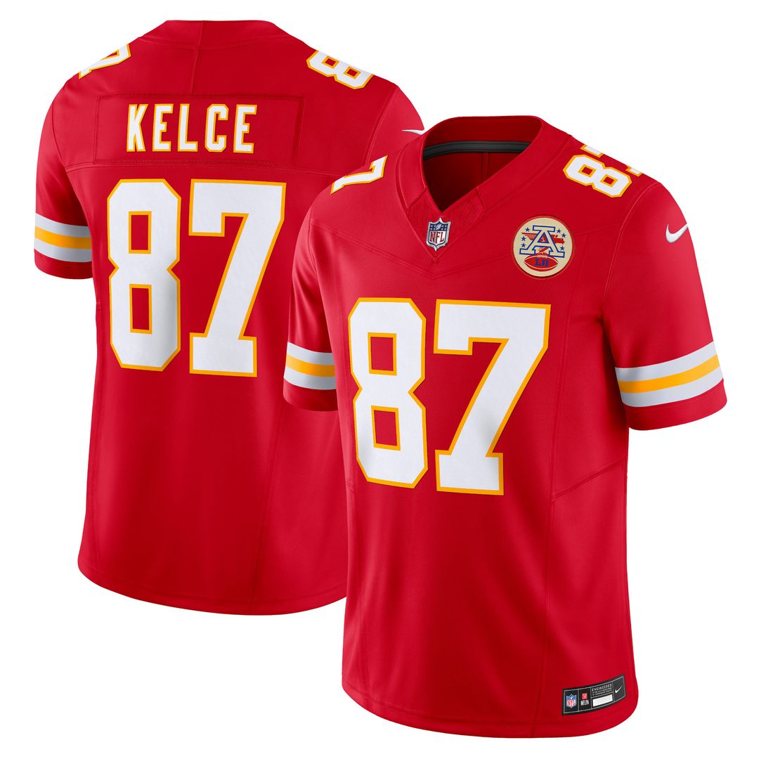 Travis Kelce Kansas City Chiefs Nike Vapor F.U.S.E. Limited Jersey - Red Official NFL Team Apparel Football Fan Gear